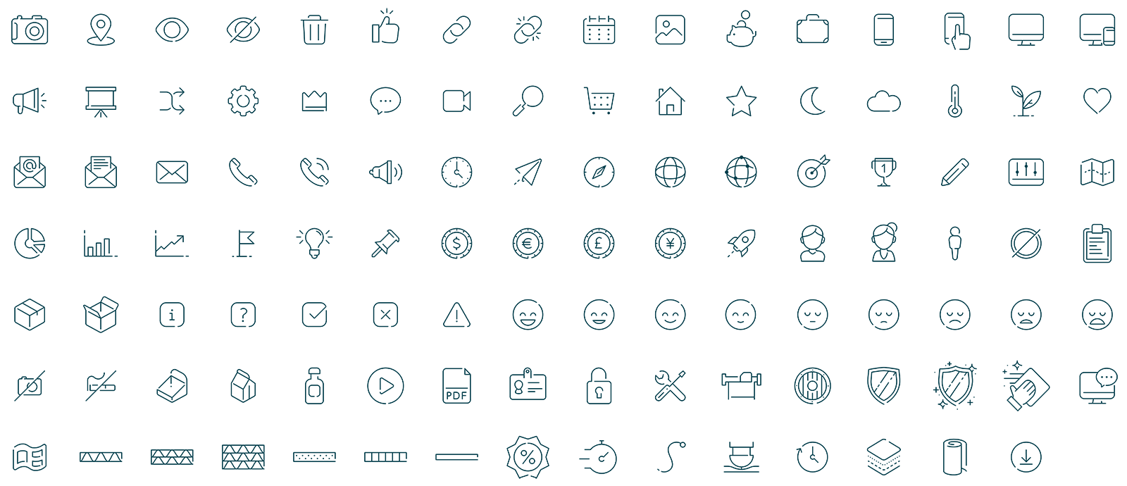 Brand guide: Blue icons