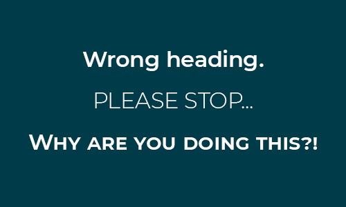 Brand guide: Unforgivable typography sin