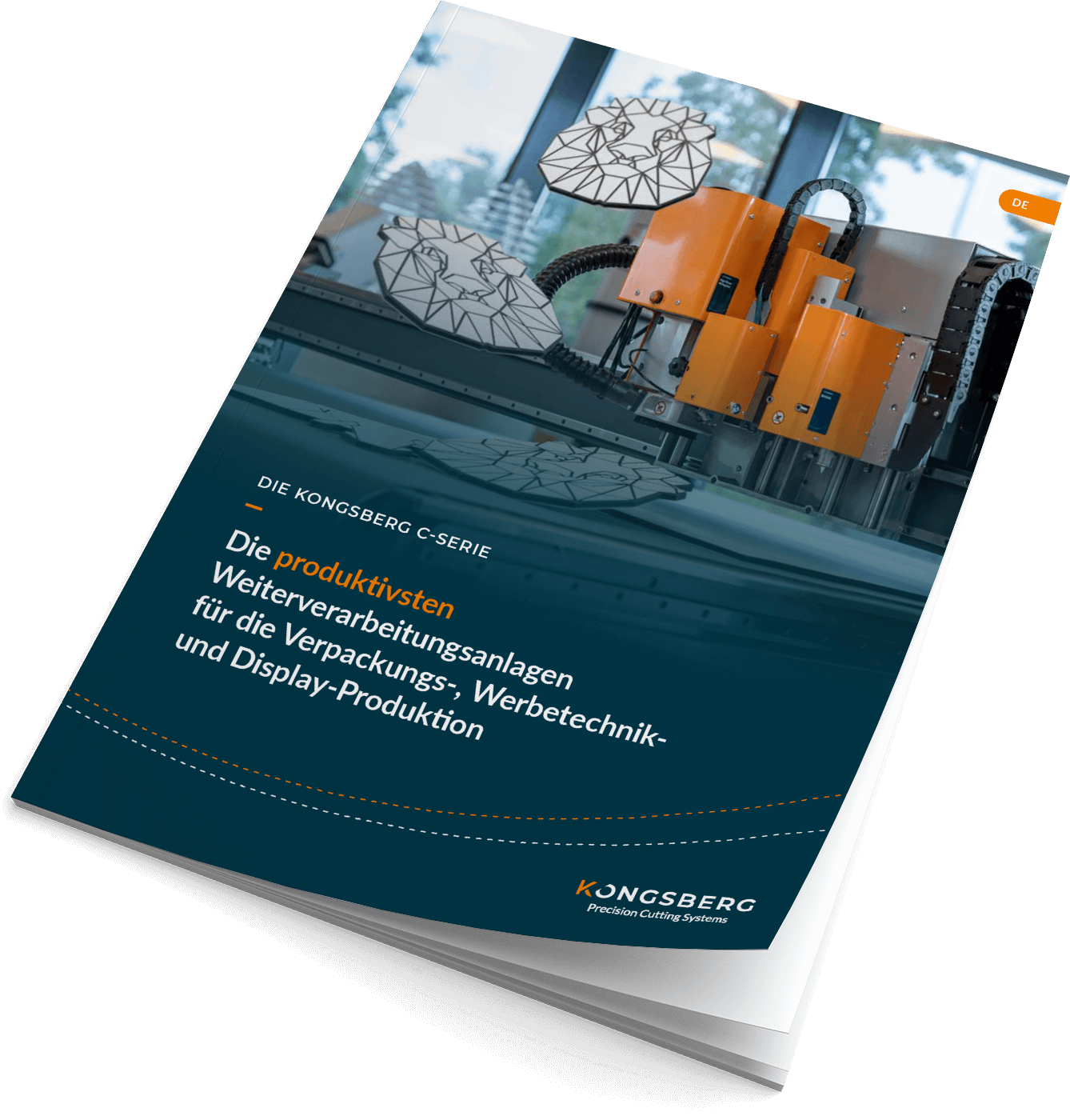 DIE KONGSBERG C-SERIE: Die produktivsten Weiterverarbeitungsanlagen für die Verpackungs-, Werbetechnikund Display‑Produktion DE