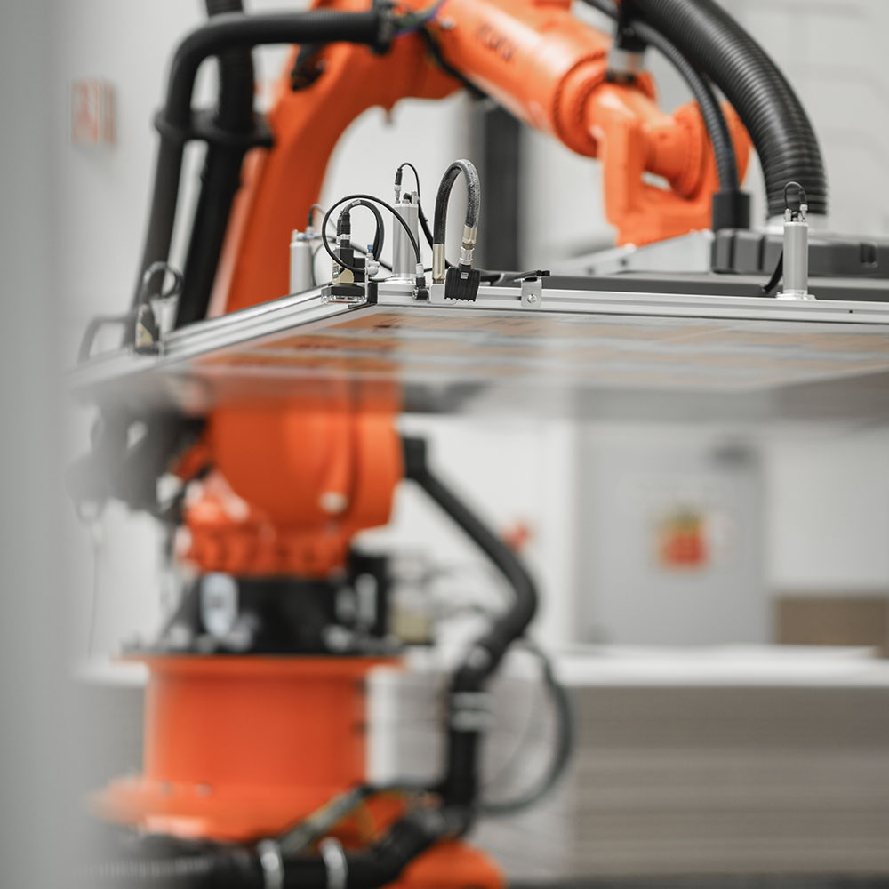 Erfahren Sie mehr über unsere neueste robotergestützte Materialverarbeitungslösung