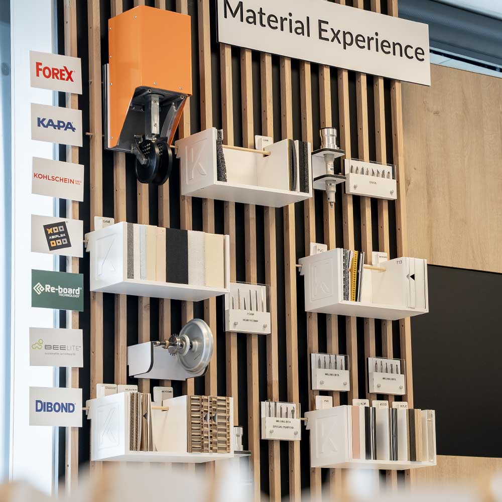 Support for a wide range of materials